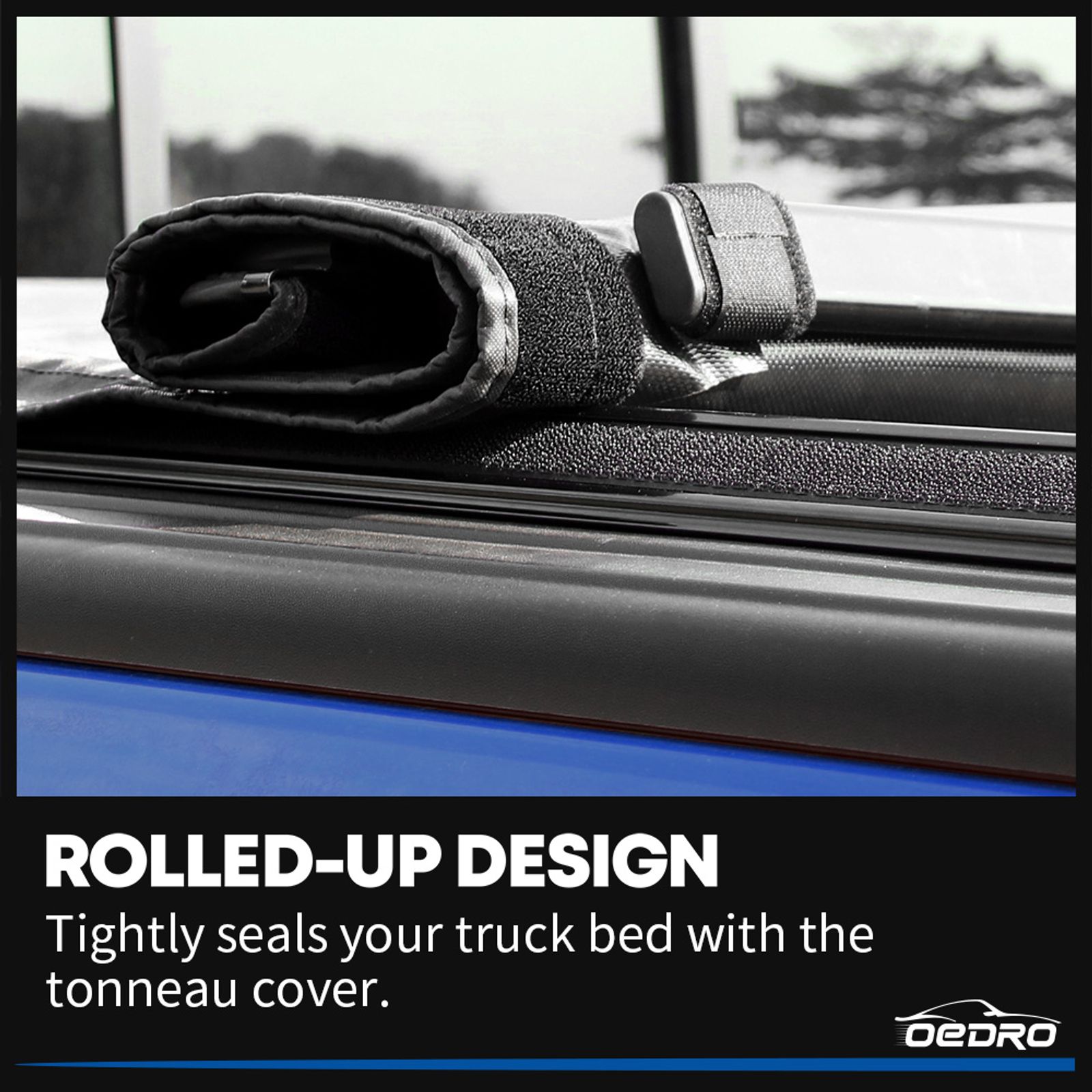 OEDRO Soft Roll-Up Tonneau Cover — 2024–2026 Toyota Tacoma 5 ft Bed retailer listing image