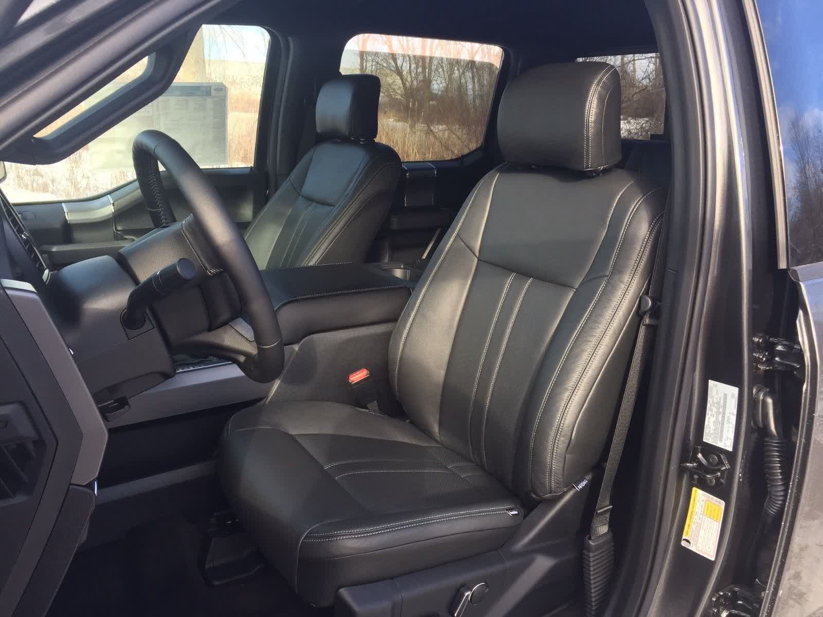 MCA Leather Seat Covers — 2015–2020 F-150 XLT SuperCrew, Black Stone Stitch retailer listing image
