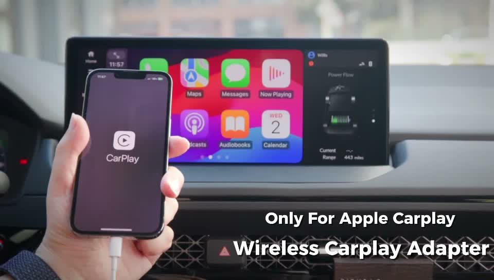 2-in-1 Wired-to-Wireless CarPlay Adapter retailer listing image