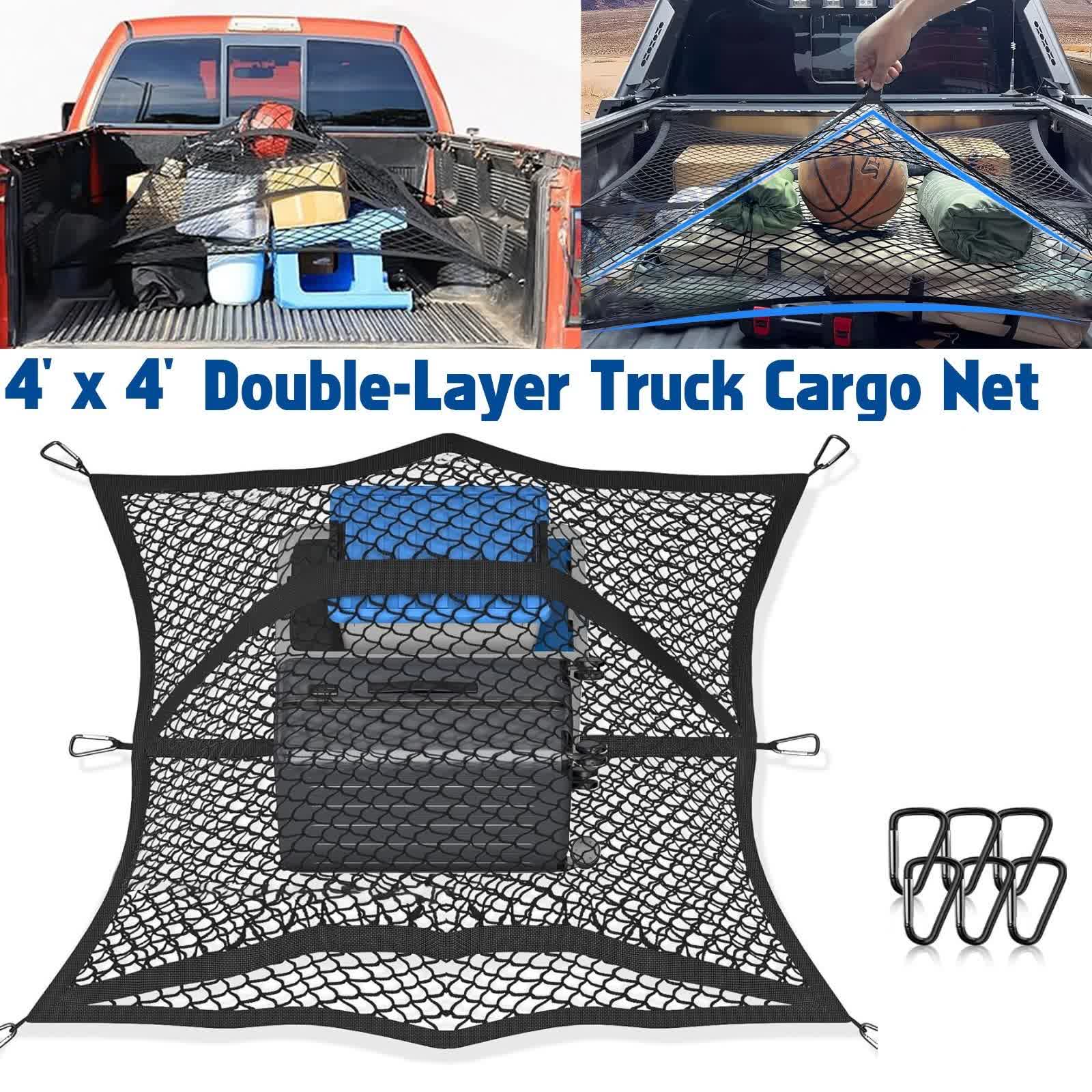 Xotic Tech XL Truck Bed Cargo Net with 6 Hooks retailer listing image